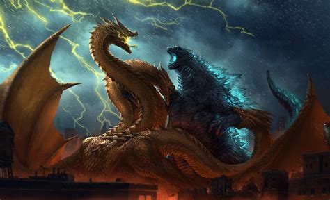 Godzilla vs King Ghidorah King of the Monsters Wallpaper, HD Movies 4K ...