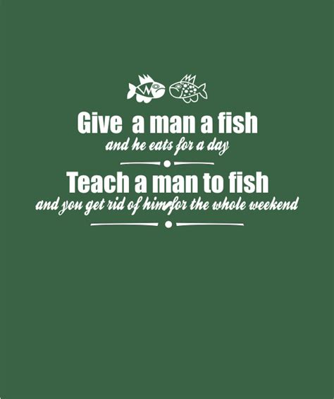 Give a man a fish - T-shirt - Talking T's