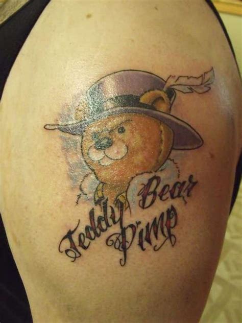 Teddy bear pimp tattoo design - Tattoos Book - 65.000 Tattoos Designs