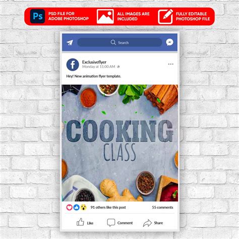 Download Cooking Class - Animated PSD Template | ExclusiveFlyer