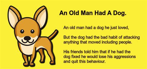 An Old Man Had A Dog.