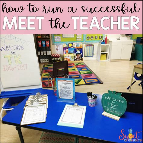 Ideas for a Successful Meet the Teacher | Sweet for Kindergarten