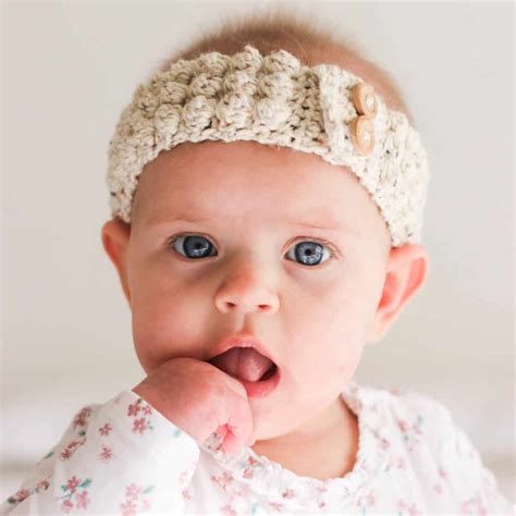 Crochet Baby Bobble Headband | Free Pattern