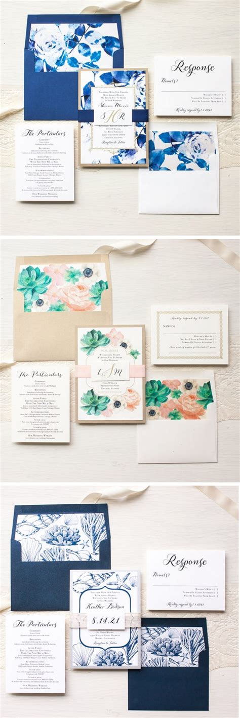 40 Watercolor Wedding Invitation Ideas You Will Love | Deer Pearl Flowers