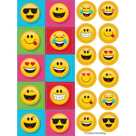 Show Your Emojions Stickers - Emoji Party Supplies - Shindigs