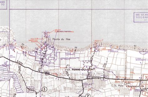 Normandy Western Omaha Beach and Point Du Hoc Defenses Battle Map – Battle Archives