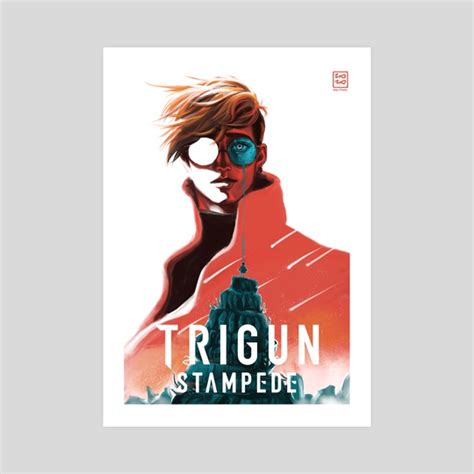 TRIGUN STAMPEDE vintage sci-fi poster 1, an art print by Yuyu Finale ...