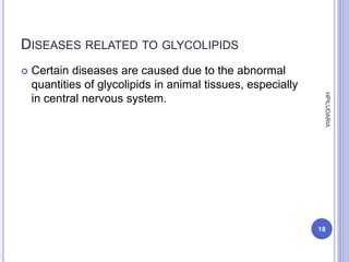 Functions of glycolipid | PPT | Free Download