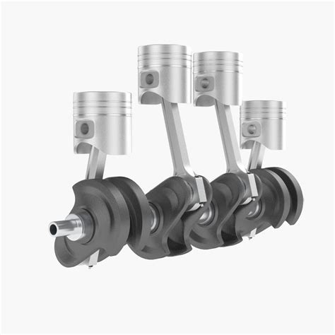 3d model crankshaft animation