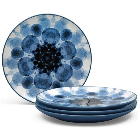 Noritake Colorwave Blue Stoneware Dapple Accent Plate 8-1/4 in. (Set of ...