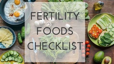 Free Fertility Foods Checklist | Fertility foods, Food, Nutritious meals