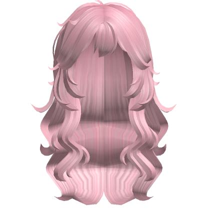 Wavy Grunge Messy Cute Hair Pink | Roblox Item - Rolimon's