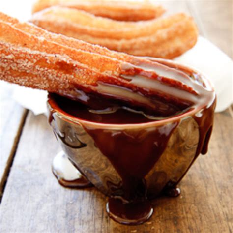 Churros with Chocolate dipping sauce - Simply Delicious