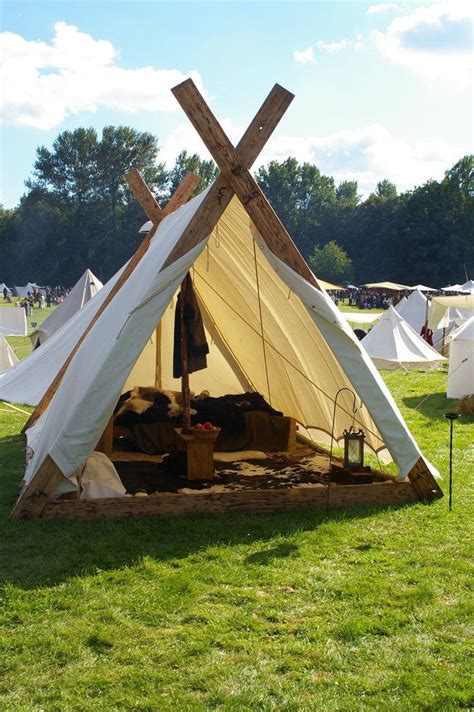 Viking tent with example of interior decor. | Viking tent, Diy tent, Tent