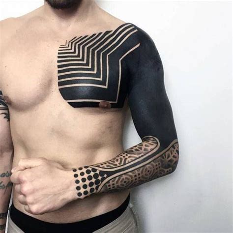 70 Epic All Black Tattoos for Men | All black tattoos, Solid black tattoo, Tattoos