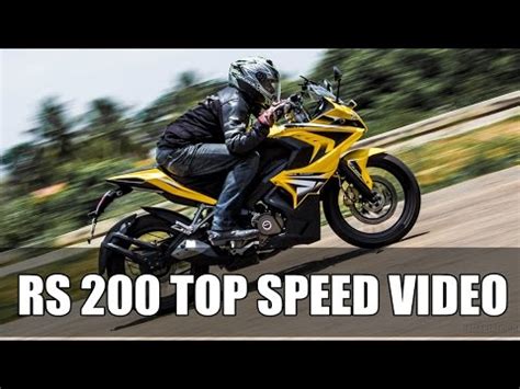 Pulsar RS 200 top speed - 152 kmph | IAMABIKER - YouTube