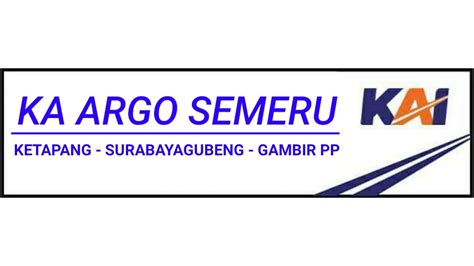 Announcer Kereta Api Argo Semeru - YouTube