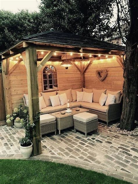 32 Bright Outdoor Pavilion Lighting Fixtures in 2021 | Small backyard patio, Outdoor patio decor ...