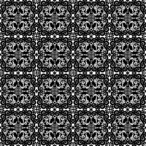 Black lace seamless pattern vector free download