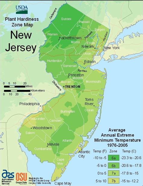 Farmers Know Best: New Jersey USDA Plant Hardiness Zones Map