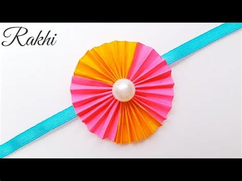 DIY: Easy Paper Rakhi Making / How to Make Easy Paper Rakhi at Home/Easy Handmade Paper Rakhi ...