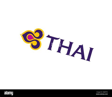 Thai Airways, rotated logo, white background B Stock Photo - Alamy