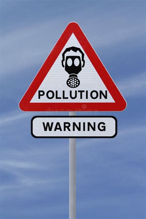 Pollution Warning Sign stock photo. Image of triangle - 25771574