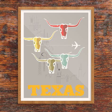 Texas Longhorns Poster Print – Fridgedoor