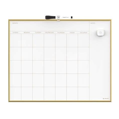 U Brands Magnetic Monthly Calendar Dry Erase Board (2022)