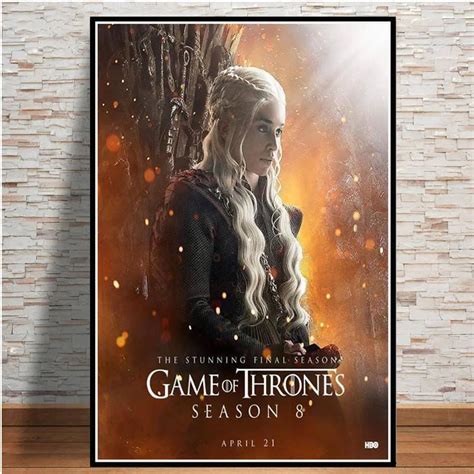 Poster Game Thrones Season 8 Got Tv Posters And Prints Canvas Painting ...