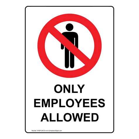 Employees Only Sign Printable