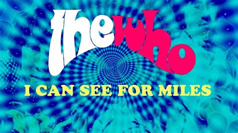 The Who 'I Can See for Miles' (+lyrics) - YouTube