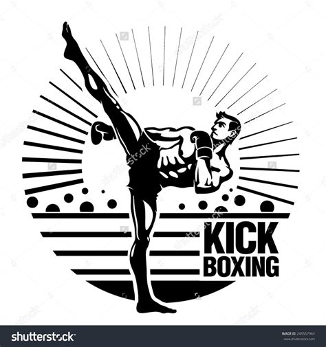 Kickboxing Stock Vectors & Vector Clip Art | Treino de artes marciais, Treino de kickboxing ...