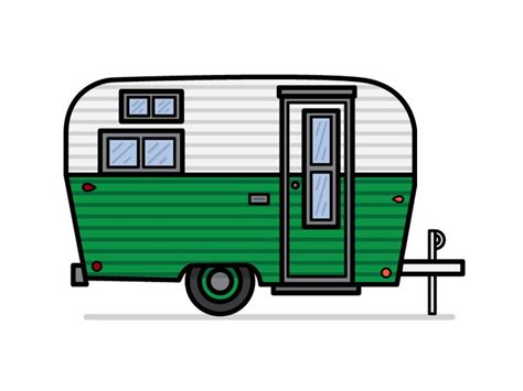 Camper Preview | Camper art, Camper clipart, Vintage camper art