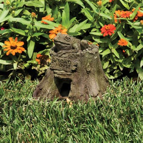 Toad House Frog Outdoor Garden Statue Sculpture by Orlandi Statuary ...