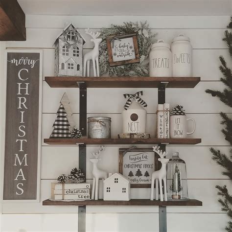 Pin by Cheryl Merkel Soldano on Rae Dunn Holiday/season Displays | Decor, Christmas home, Shelf ...