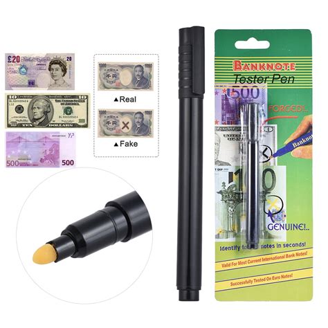 Counterfeit Money Detector Pen Fake Banknote Tester Currency Cash Checker Marker for US Dollar ...