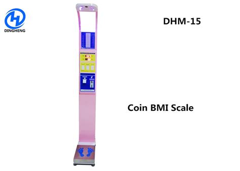 Coin Operated Digital Height And Weight Scale , Weighing Scale With Height Measurement