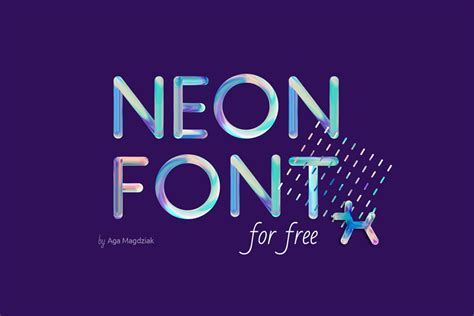 Neon Colorful Pattern Font Free Download - Creativetacos