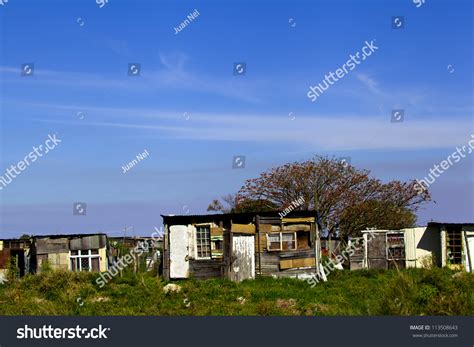 Shanty Town. Shanty Town House In South Africa With A Big Blue Sky ...