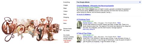 Today's Dickens Doodle leads to Free Book search