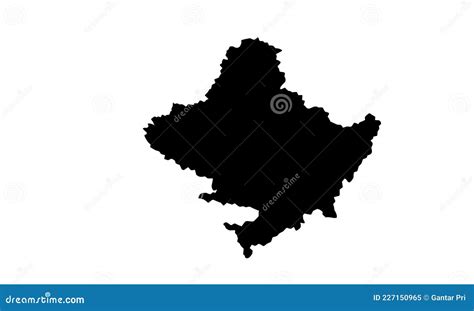 Map Silhouette Of Gandaki Zone In Nepal Cartoon Vector | CartoonDealer.com #227150965