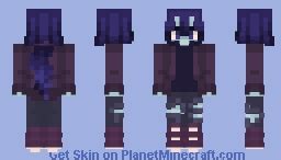 Blue Oni Girl Minecraft Skin