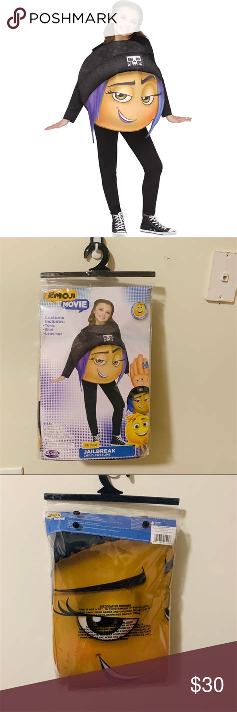 Jailbreak Emojii Child Costume Size S🤪 The emoji movie jailbreak child costume! New in poly bag ...