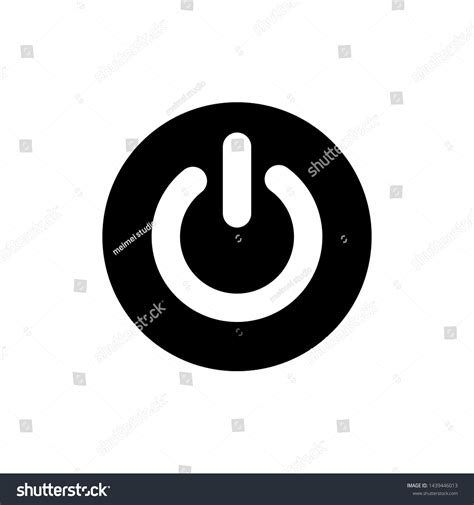 Power Button Symbol Icon Vector Illustration Stock Vector (Royalty Free) 1439446013 | Shutterstock