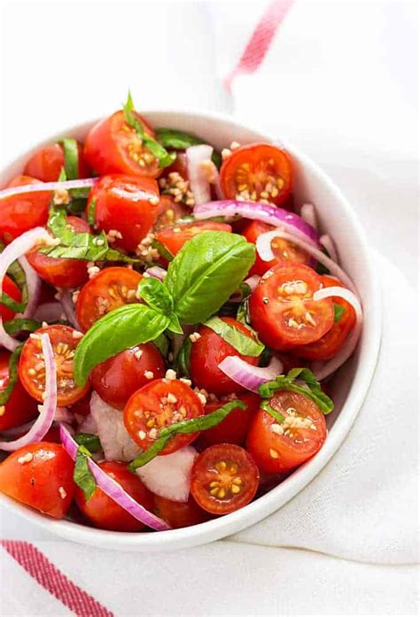 Tomato, Basil and Red Onion Salad | The Blond Cook