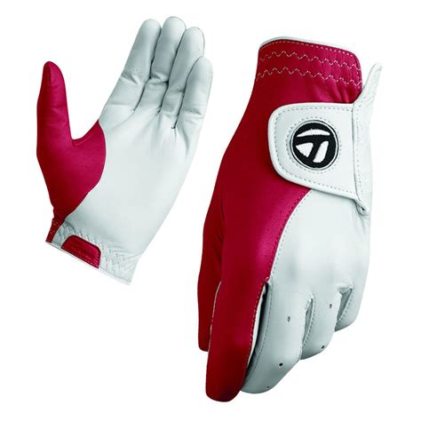 TaylorMade Tour Preferred Vivid Glove Vivid White/Red - Discount Golf ...