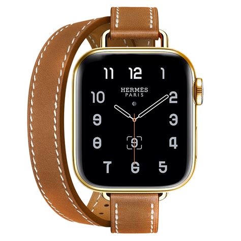 Hermès Attelage Double Tour Gold 41mm 24K Gold Plated Apple Watch ...