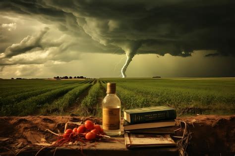 Premium AI Image | Photo of Tornado preparedness kit with essential supply