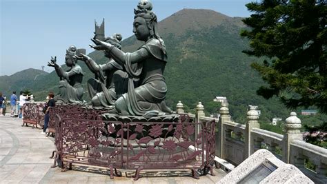 Ngong Ping, Lantau Island, Hong Stock Footage Video (100% Royalty-free ...